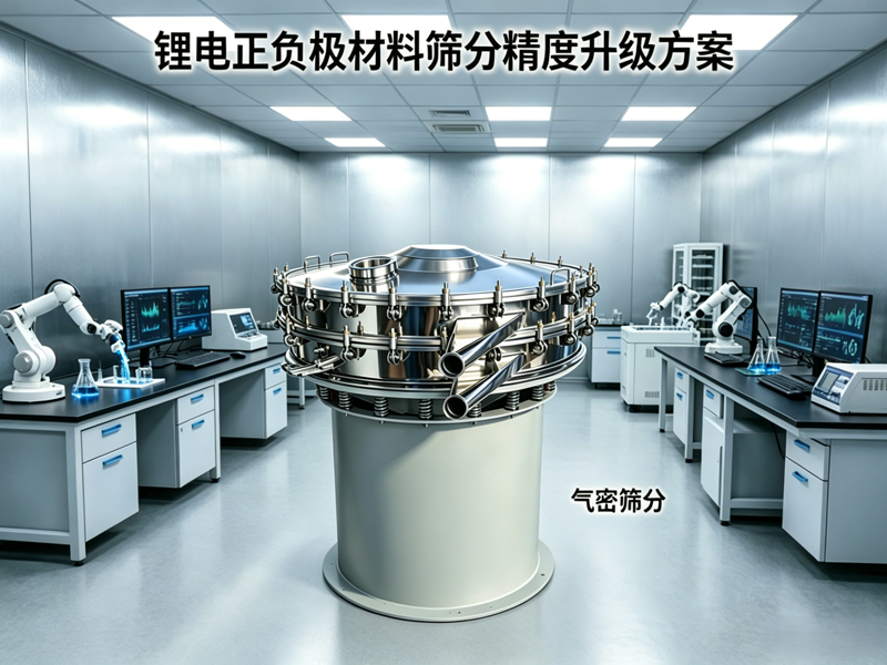 鋰電池正負(fù)極材料篩分粒度精度不夠升級方案
