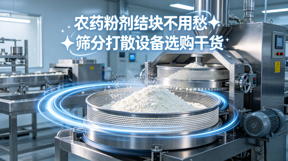 農(nóng)藥粉劑受潮結(jié)塊篩分打散專用配套設(shè)備：行業(yè)科普與采購(gòu)指南