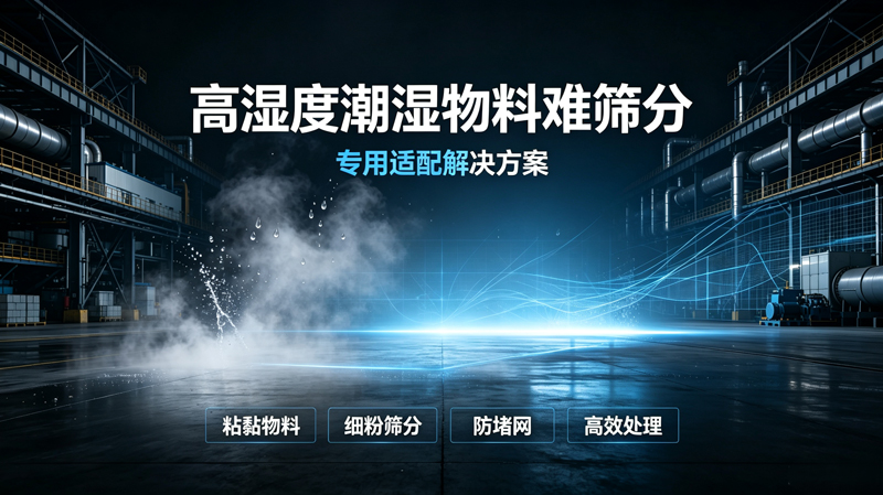 高濕度潮濕物料難篩分專用適配解決方案