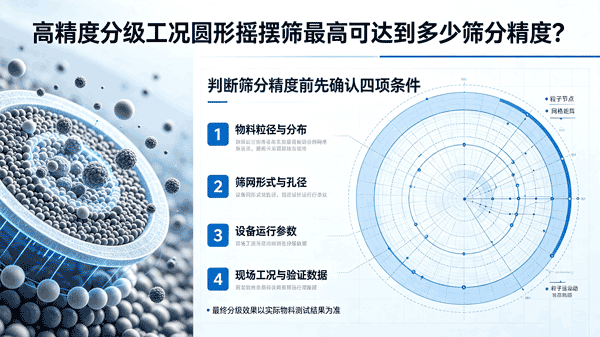 高精度分級工況圓形搖擺篩可達(dá)到多少篩分精度？